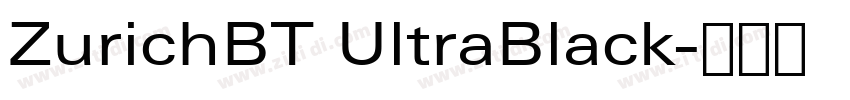ZurichBT UltraBlack字体转换